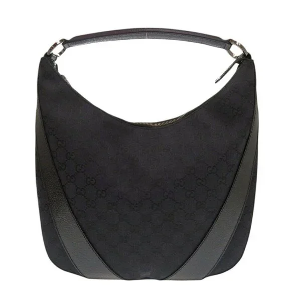 GUCCI Black Leather Shoulder Bag - Picture 4 of 9